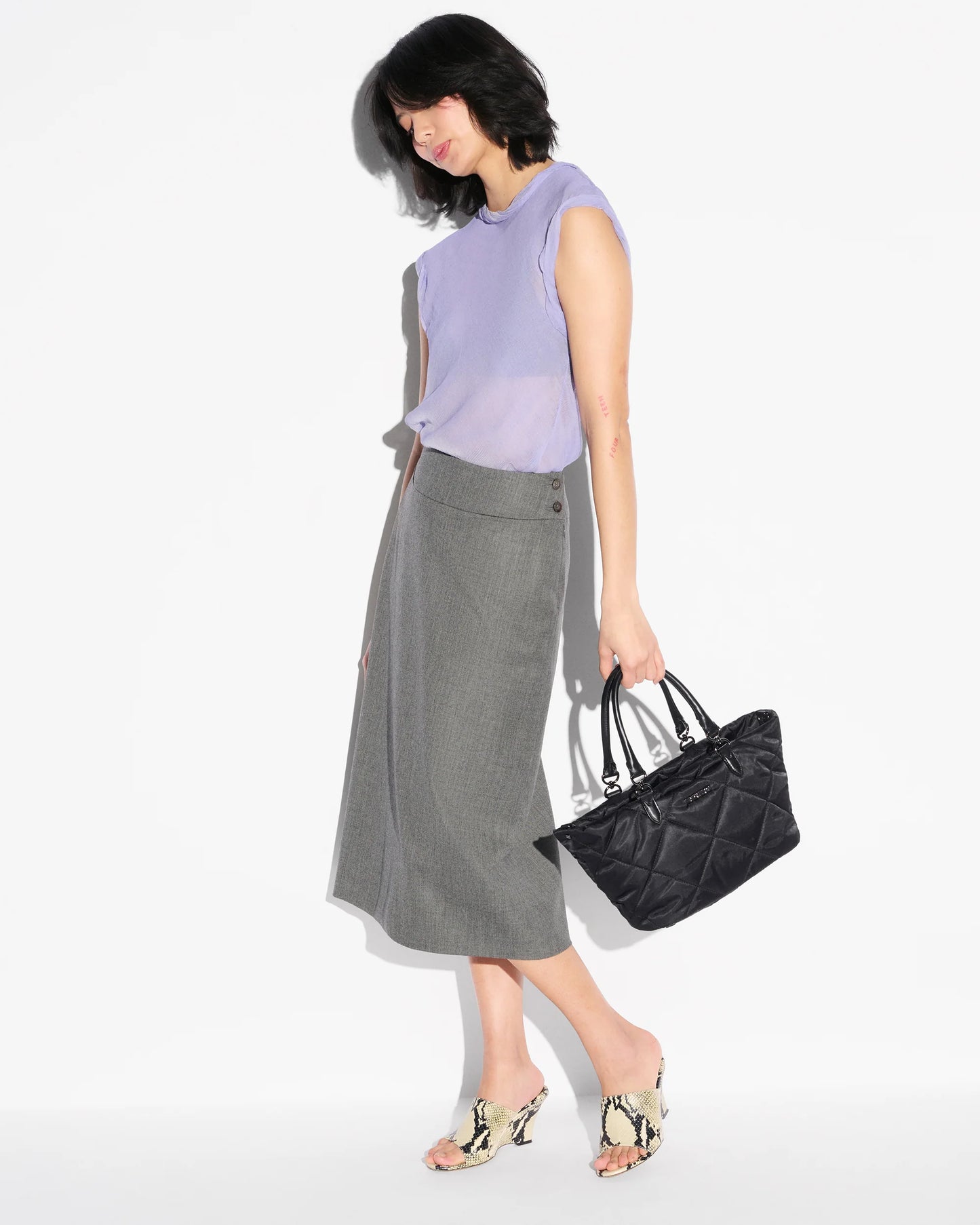 Small Madison E/W Tote Black - MZ Wallace