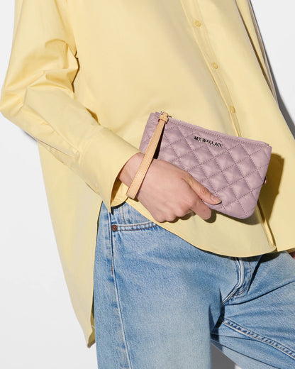 Flat Metro Wristlet Quail - MZ Wallace