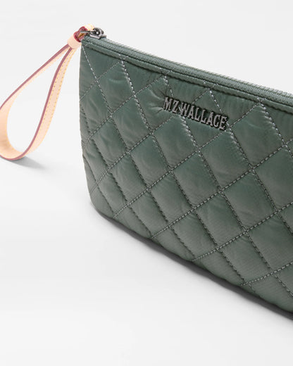 Flat Metro Wristlet Juniper - MZ Wallace