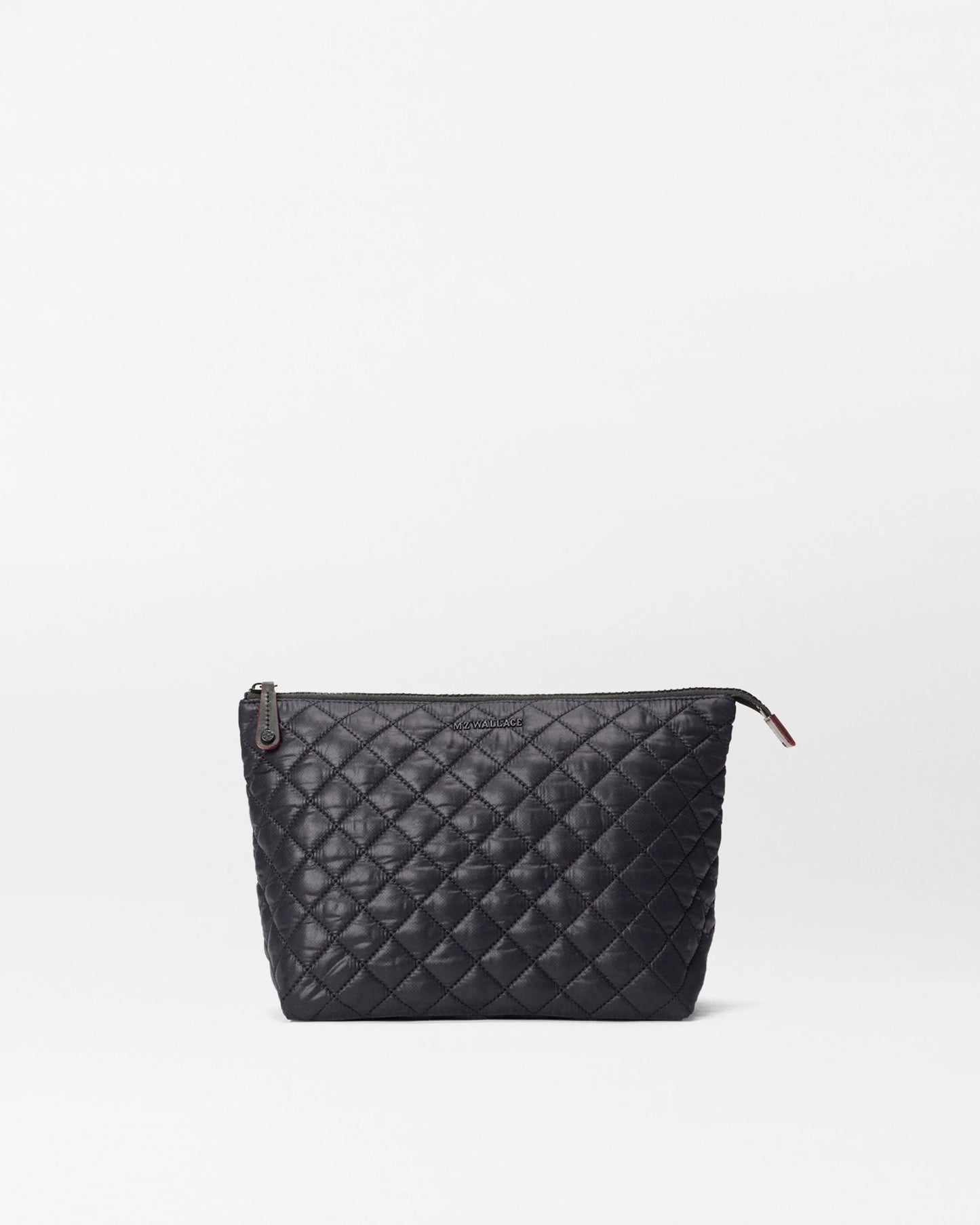 Zoey Large Zip Pouch Black - MZ Wallace