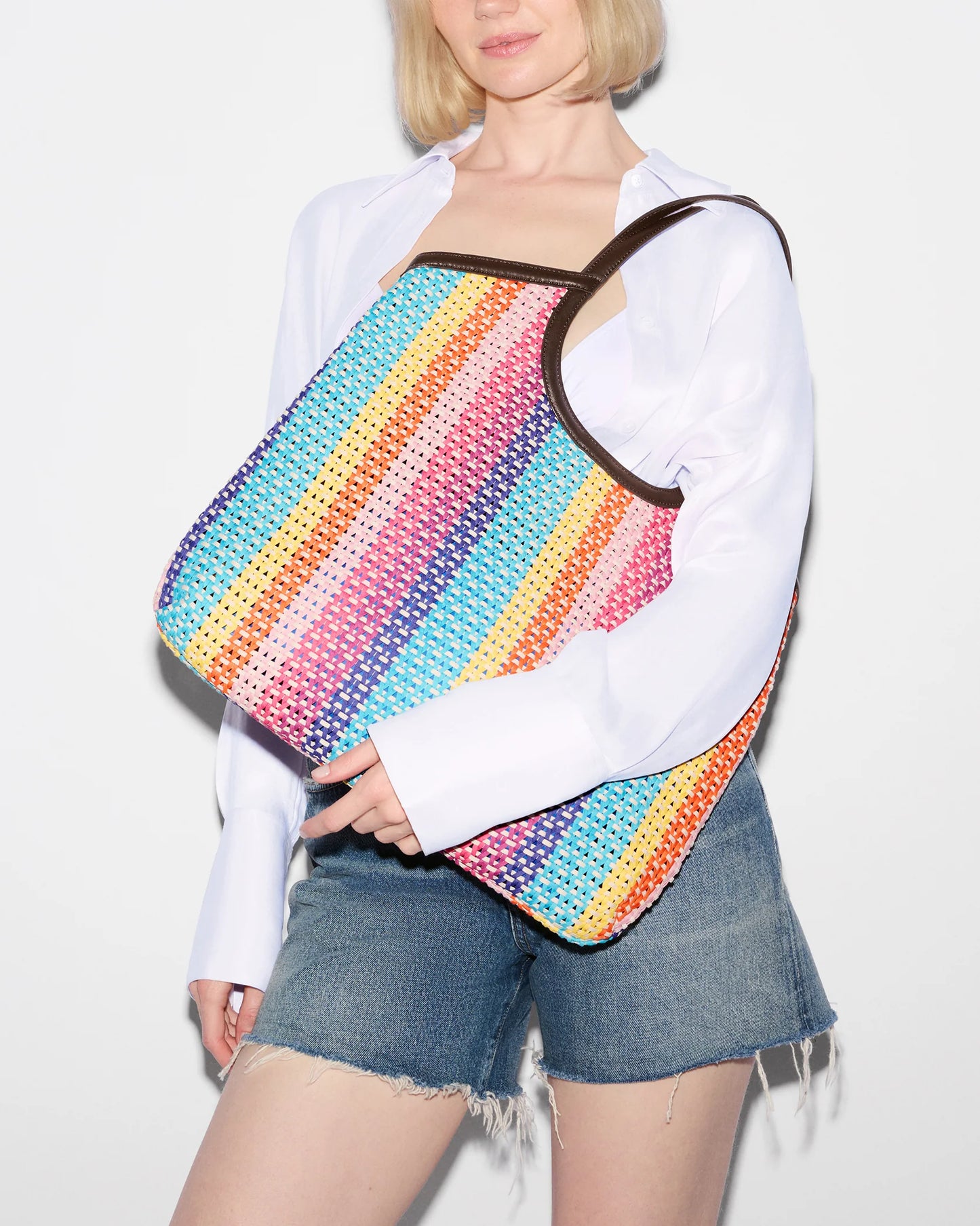 Large Georgica Tote Feria Stripe - MZ Wallace