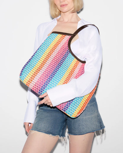 Large Georgica Tote Feria Stripe - MZ Wallace