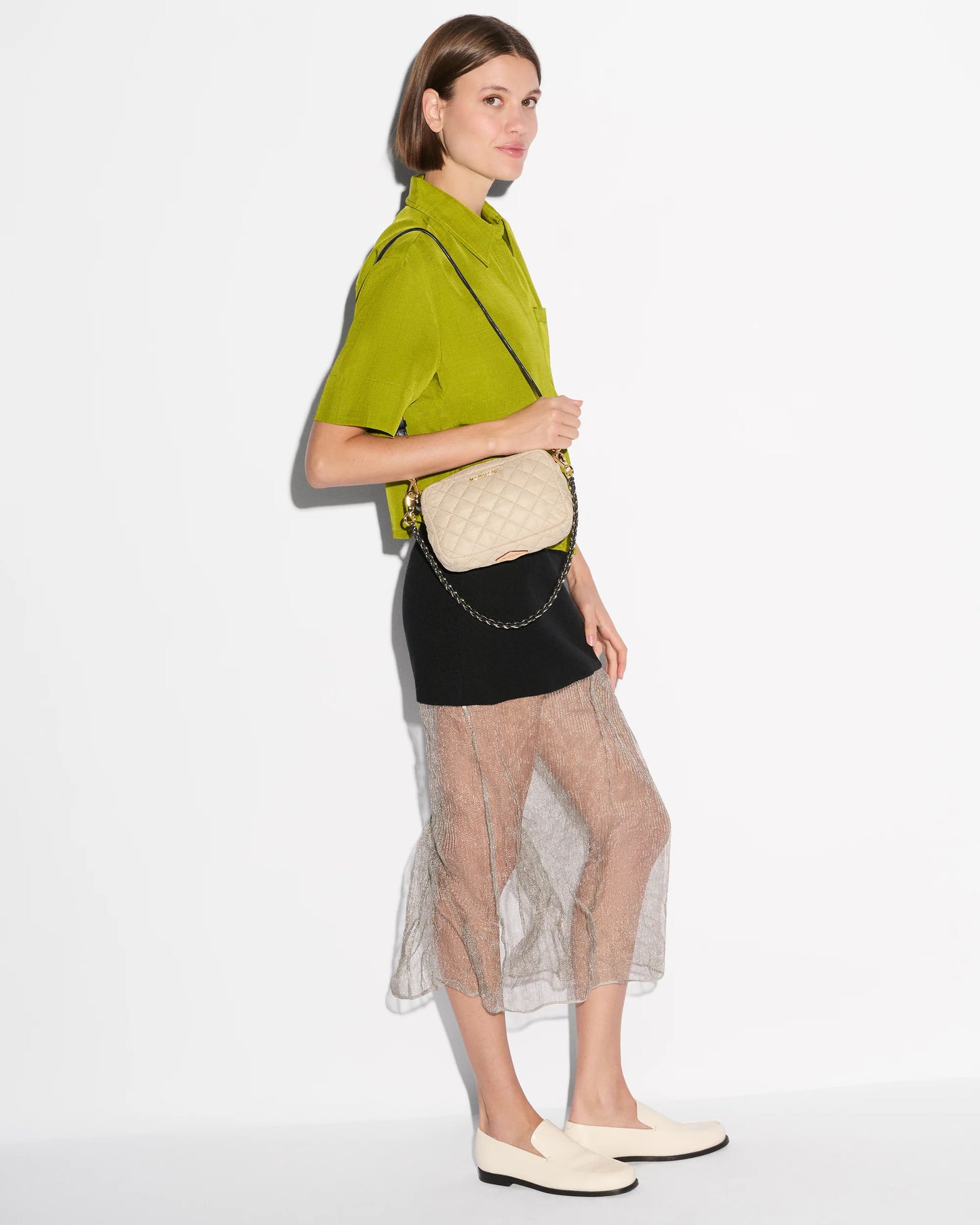 Mini Crosby Crossbody Buff/Black - MZ Wallace