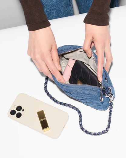 Mini Crosby Crossbody True Blue Denim - MZ Wallace