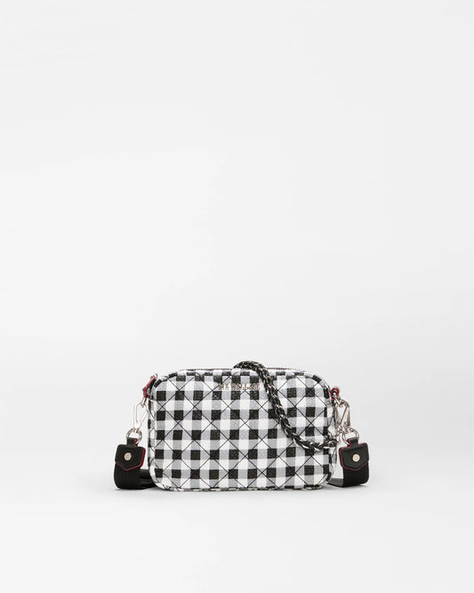 Mini Crosby Crossbody Black/White Gingham - MZ Wallace