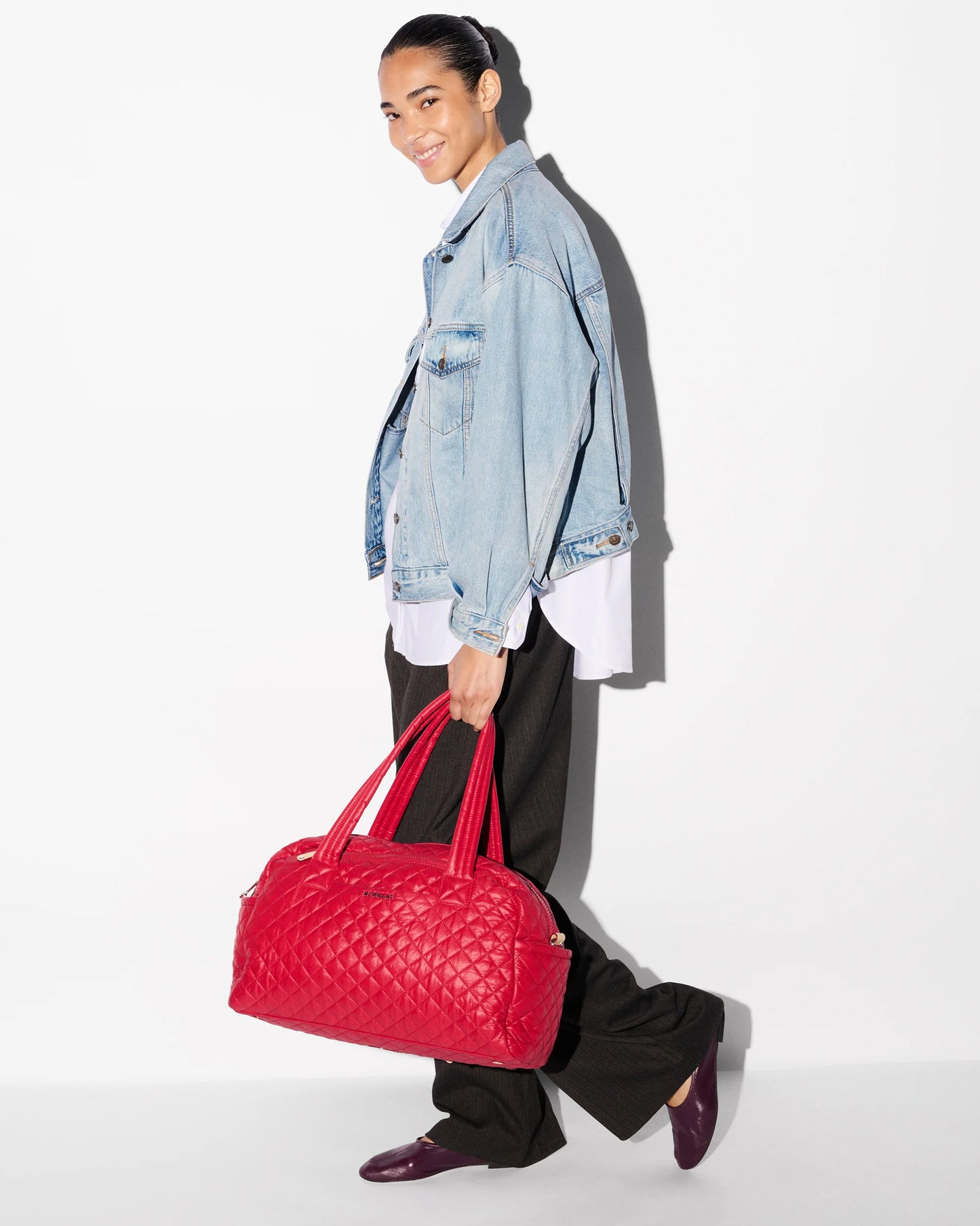 Jimmy Deluxe Duffel Red Apple - MZ Wallace