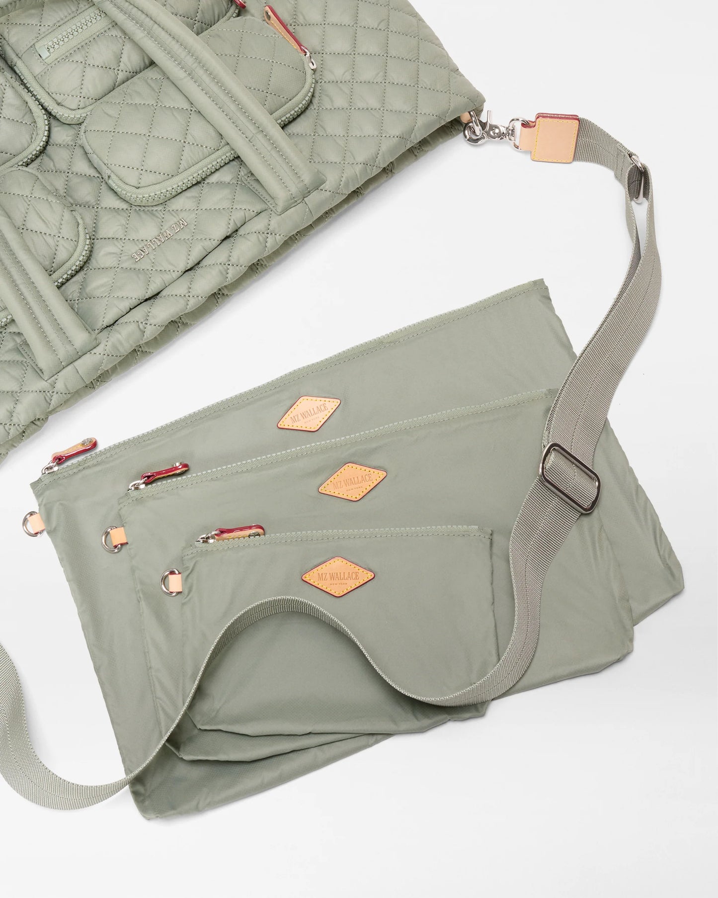 Large Metro Travel Tote Agave Green - MZ Wallace