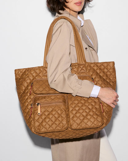 Large Metro Travel Tote Cognac - MZ Wallace