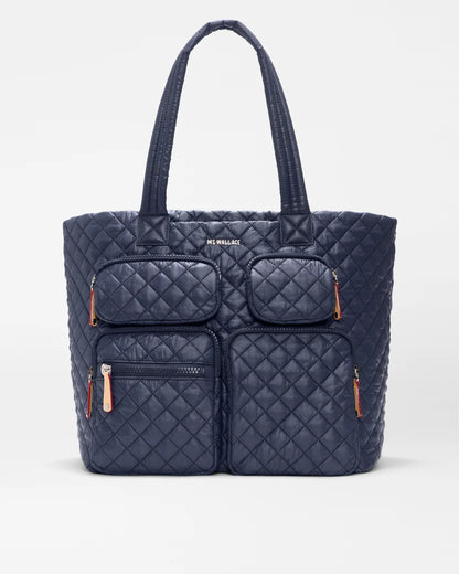 Large Metro Travel Tote Dawn (Navy) - MZ Wallace