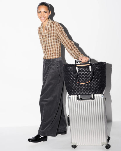 Large Metro Tote Deluxe Black - MZ Wallace