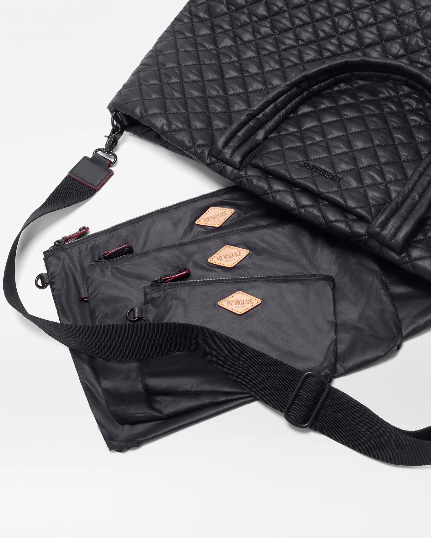 Large Metro Tote Deluxe Black - MZ Wallace