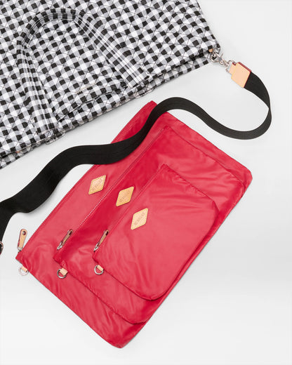 Large Metro Tote Deluxe Black/White Gingham - MZ Wallace