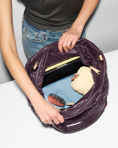 Medium Metro Tote Deluxe Raisin - MZ Wallace