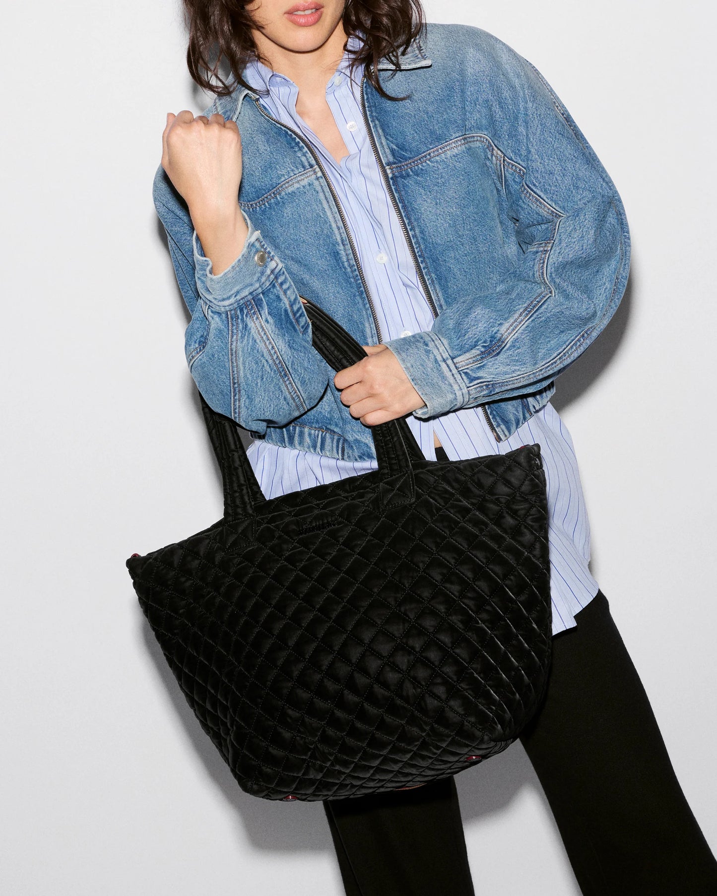 Medium Metro Tote Deluxe Velvet Finish - MZ Wallace