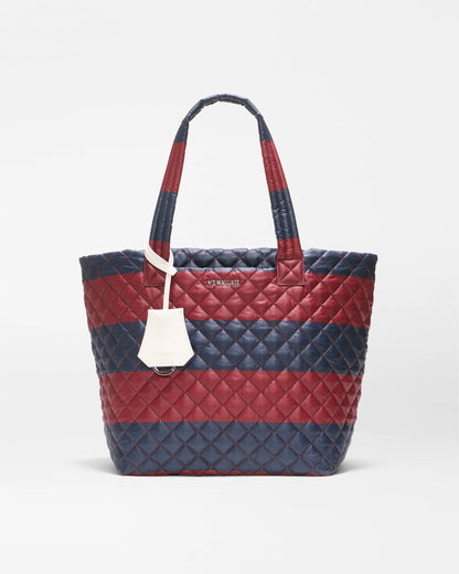 Medium Metro Tote Deluxe Rugby Stripe - MZ Wallace