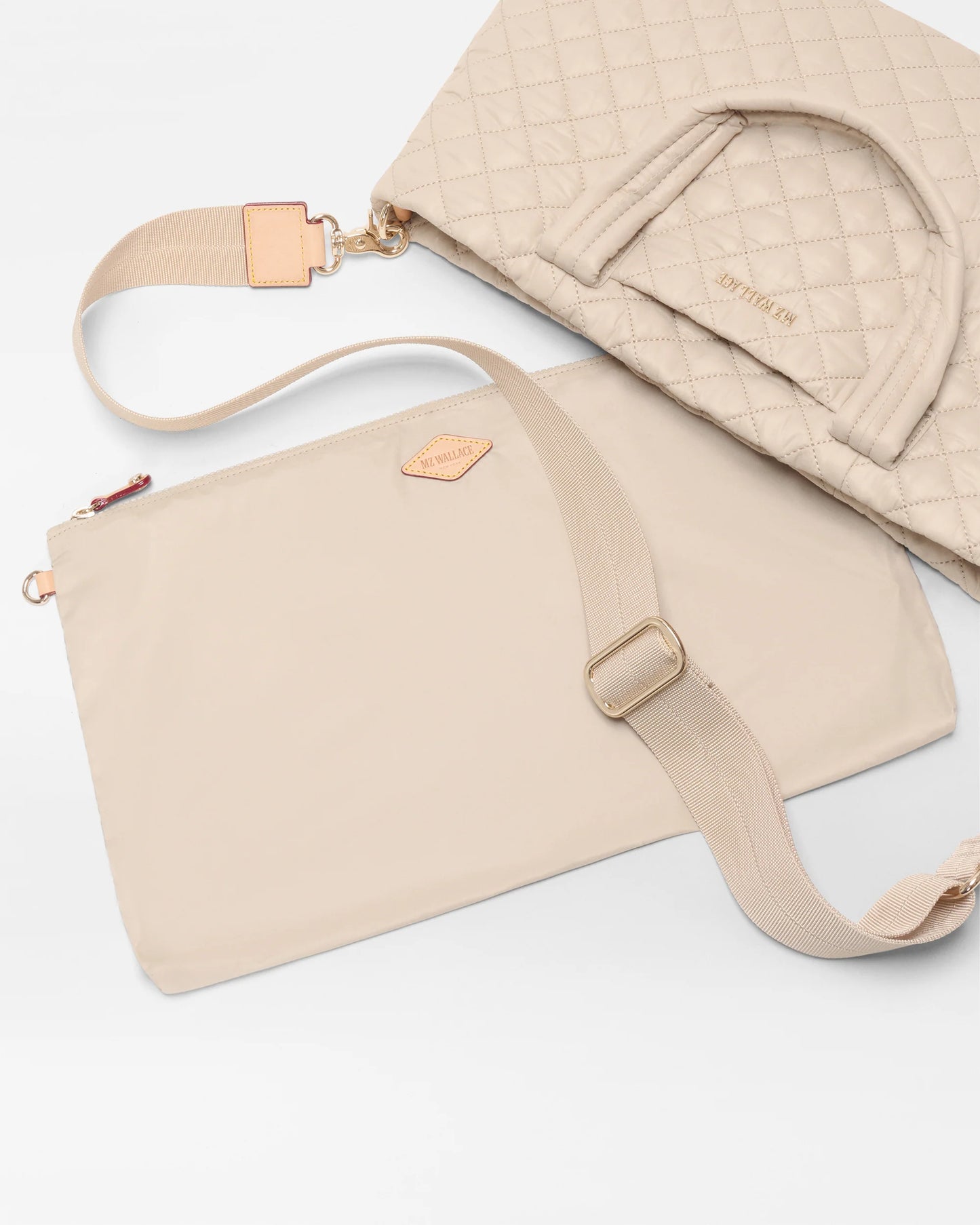 Small Metro Tote Deluxe Buff - MZ Wallace