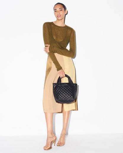Mini Metro Tote Deluxe Black - MZ Wallace