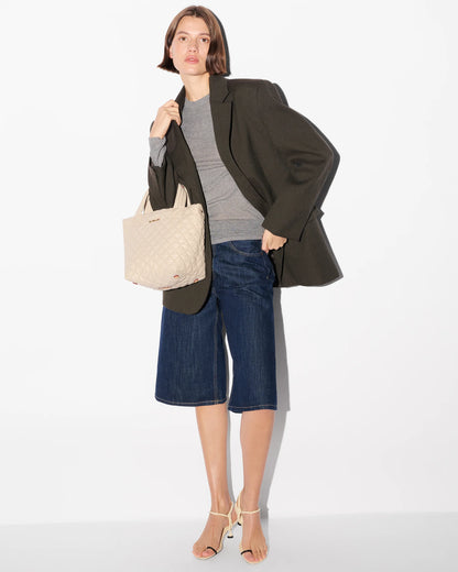 Mini Metro Tote Deluxe Buff - MZ Wallace