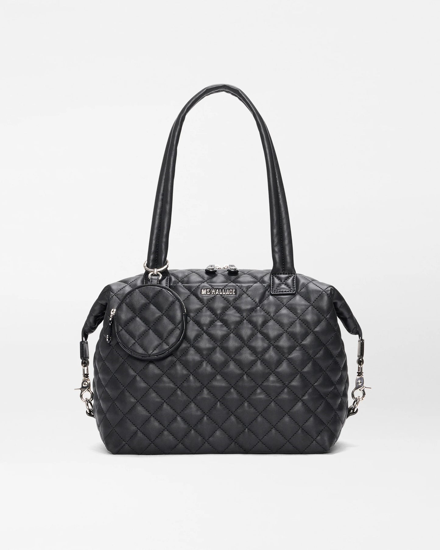 Medium Sutton Deluxe Black Quilted Leather - MZ Wallace