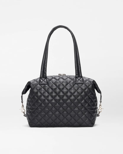Medium Sutton Deluxe Black Quilted Leather - MZ Wallace