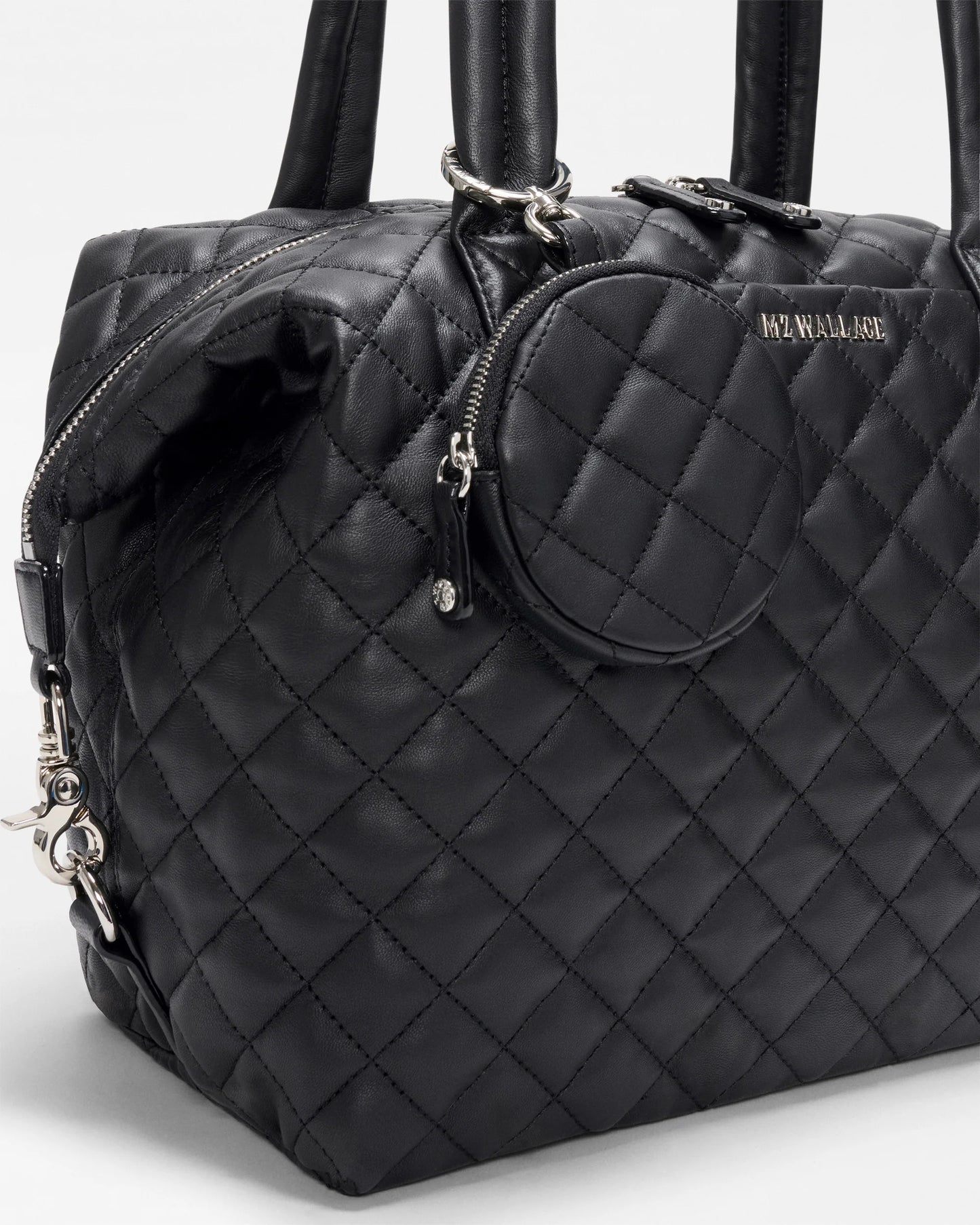 Medium Sutton Deluxe Black Quilted Leather - MZ Wallace