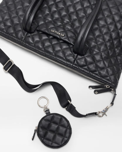 Medium Sutton Deluxe Black Quilted Leather - MZ Wallace