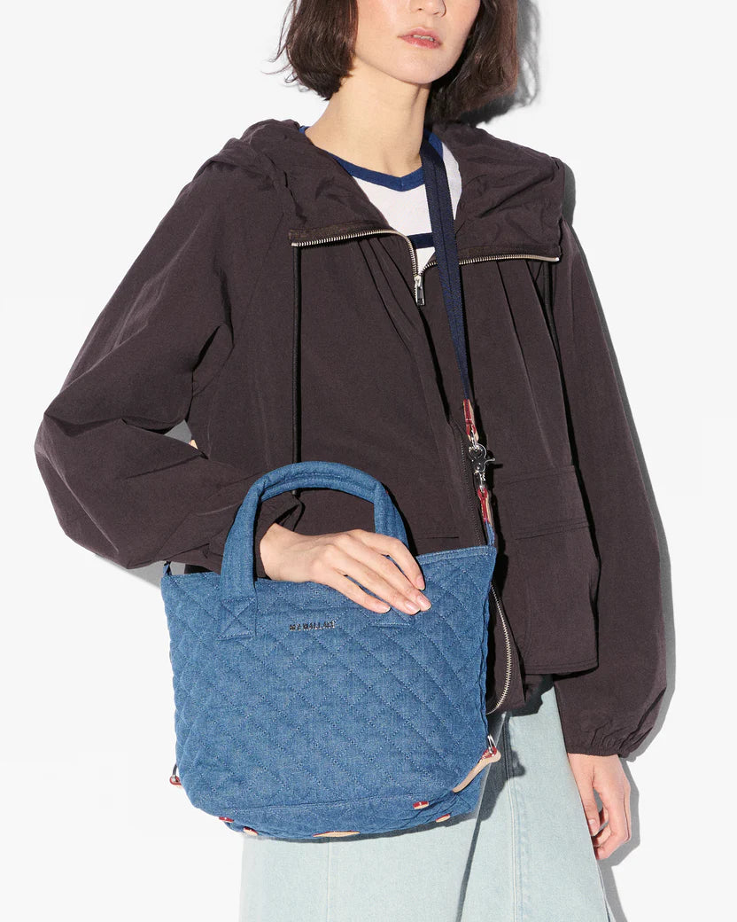 Small Sutton Deluxe True Blue Denim - MZ Wallace