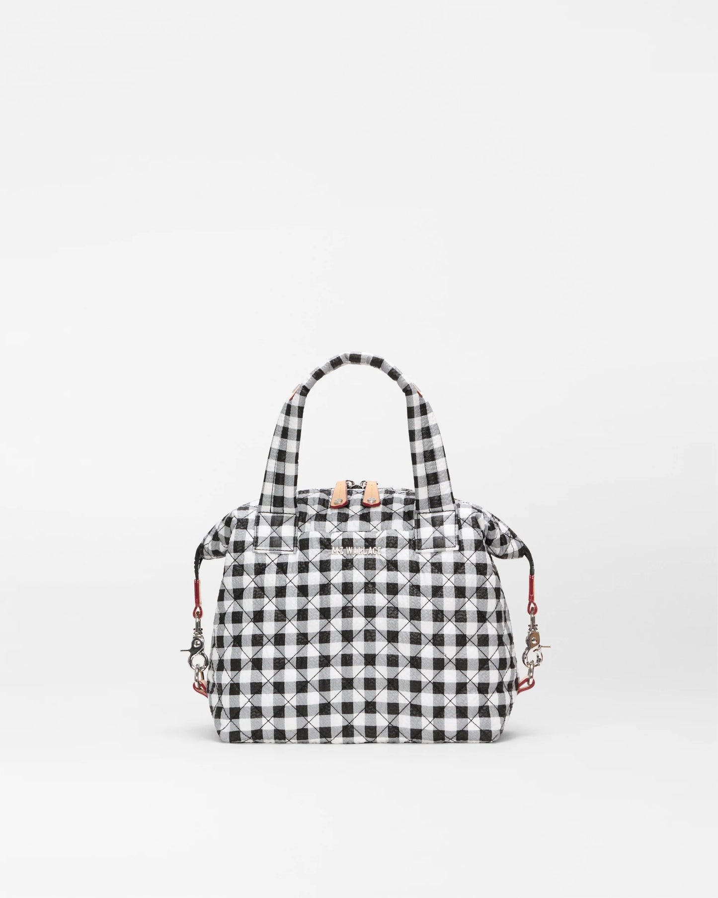 Small Sutton Deluxe Black/White Gingham - MZ Wallace
