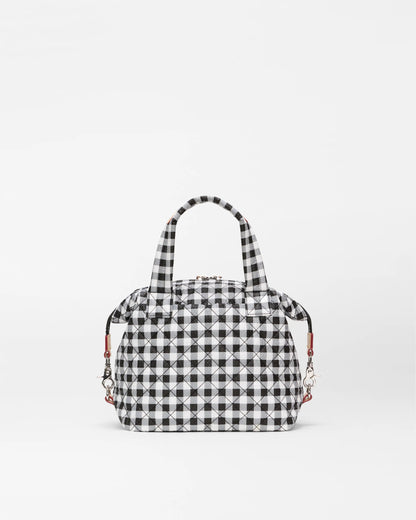 Small Sutton Deluxe Black/White Gingham - MZ Wallace