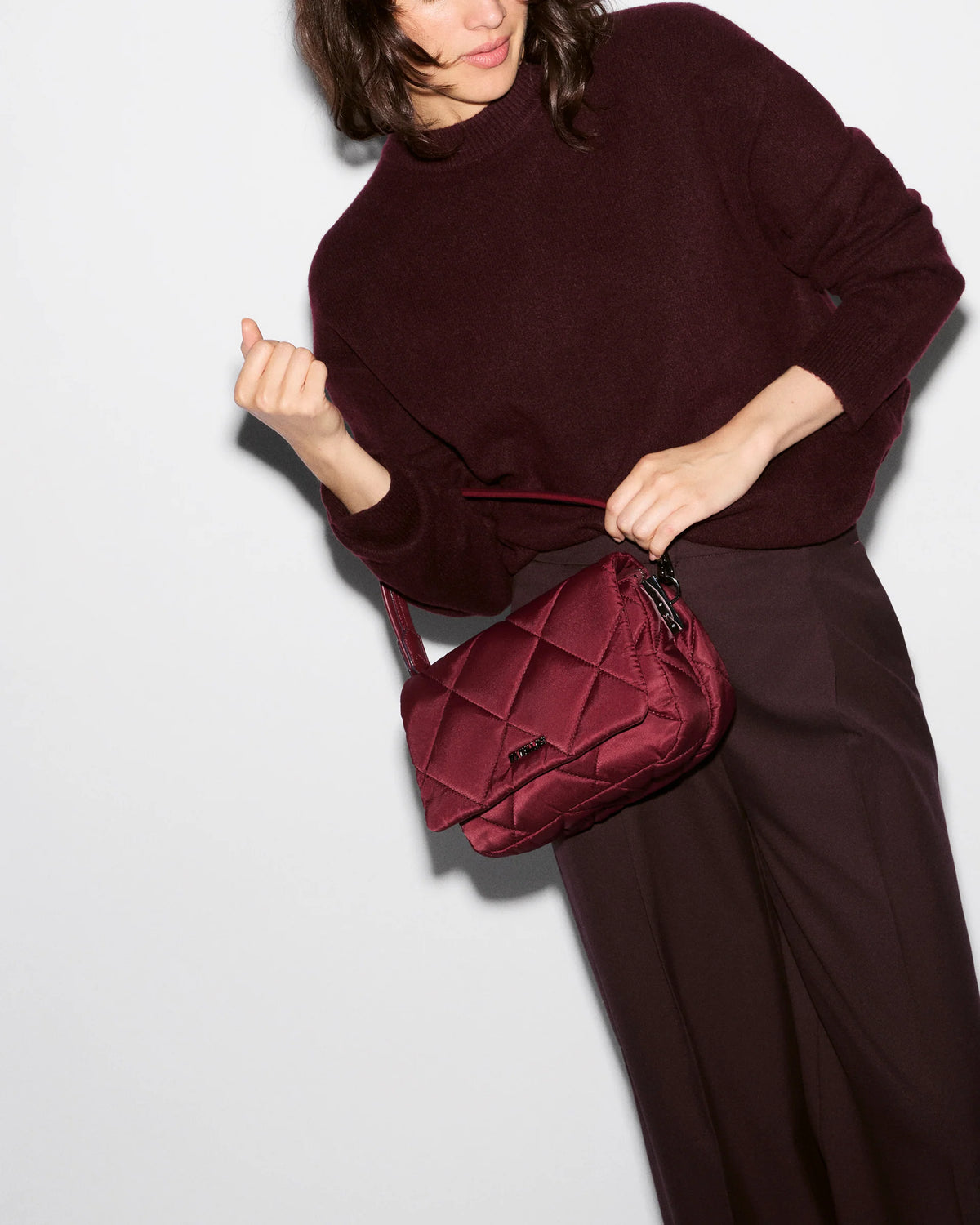 Madison Flap Crossbody Claret - MZ Wallace