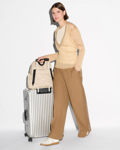 Madison Backpack Buff/Black - MZ Wallace
