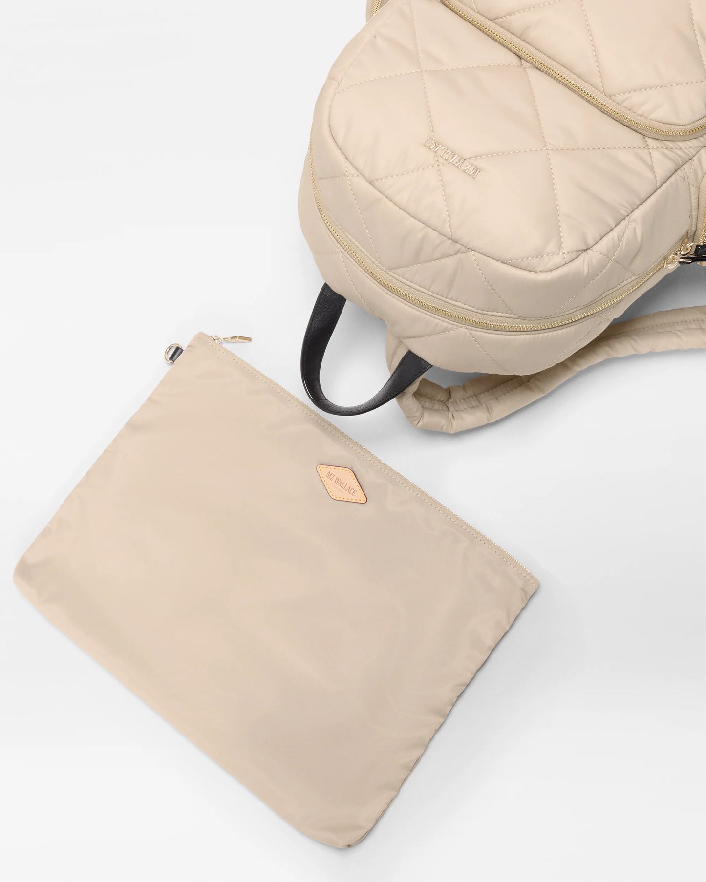 Madison Backpack Buff/Black - MZ Wallace
