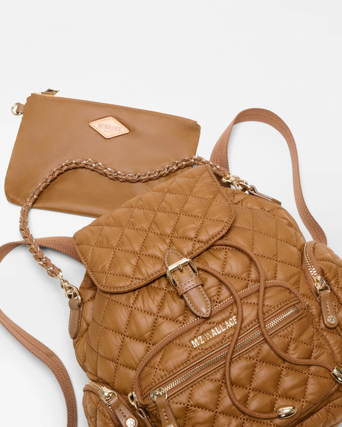 Mini Crosby Backpack Cognac - MZ Wallace