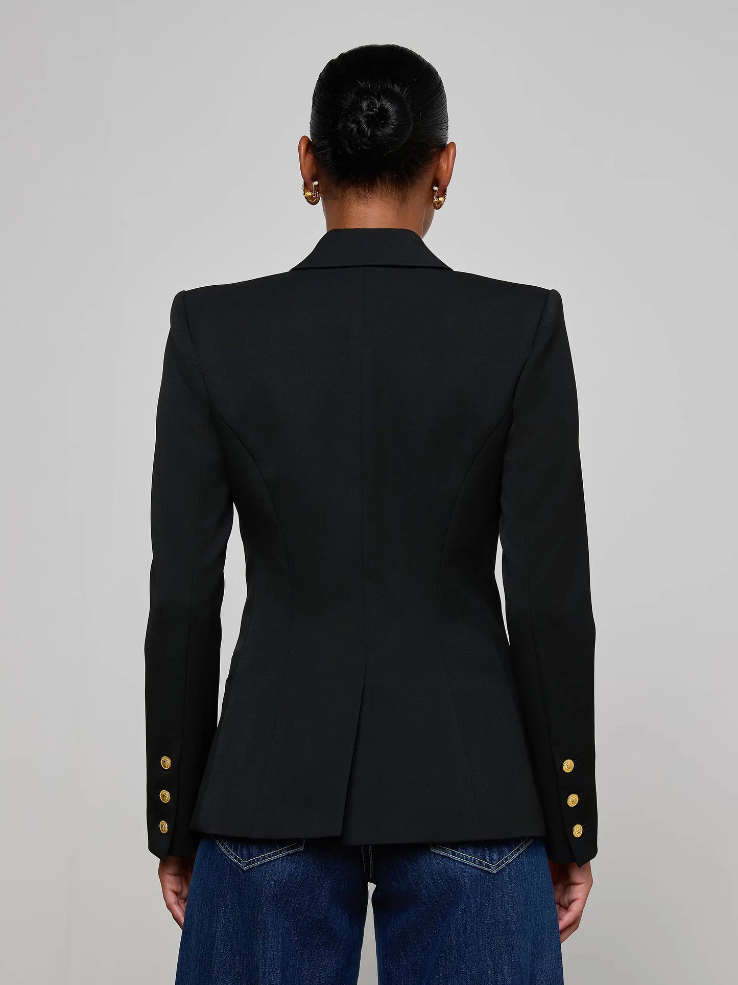 Kyomi Double-Breasted Blazer Black - L'AGENCE