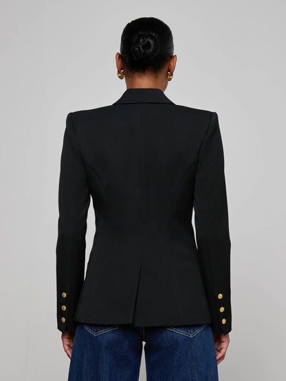 Kyomi Double-Breasted Blazer Black - L'AGENCE