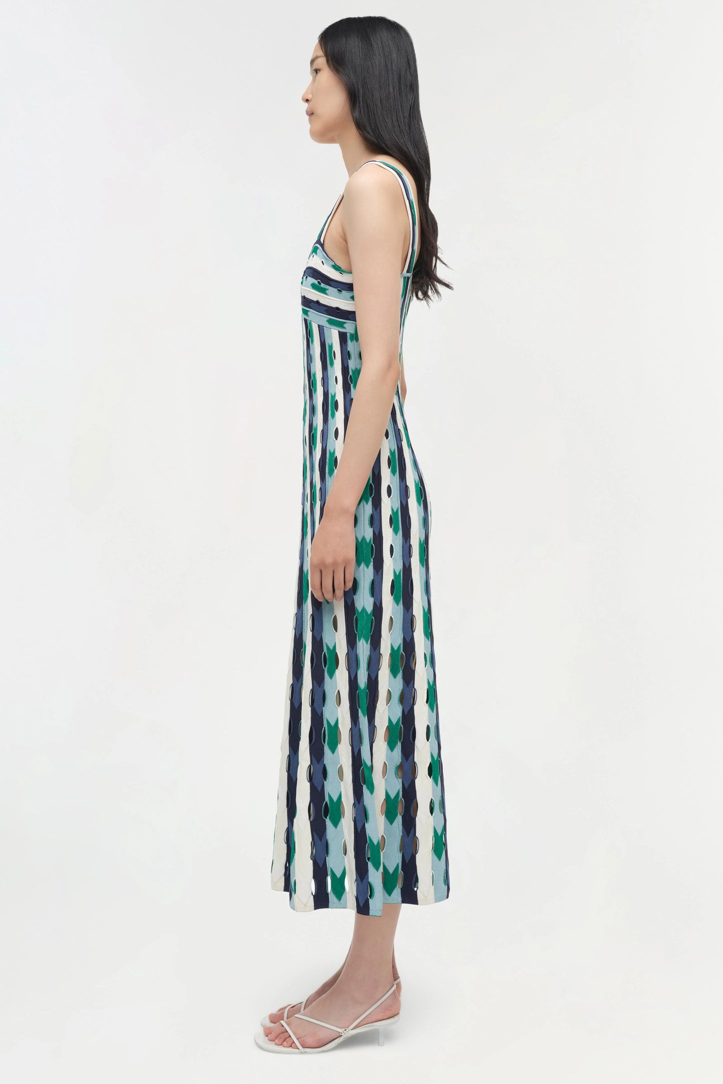 Christina Knit Midi Dress Kelly Green Multi - Simkhai