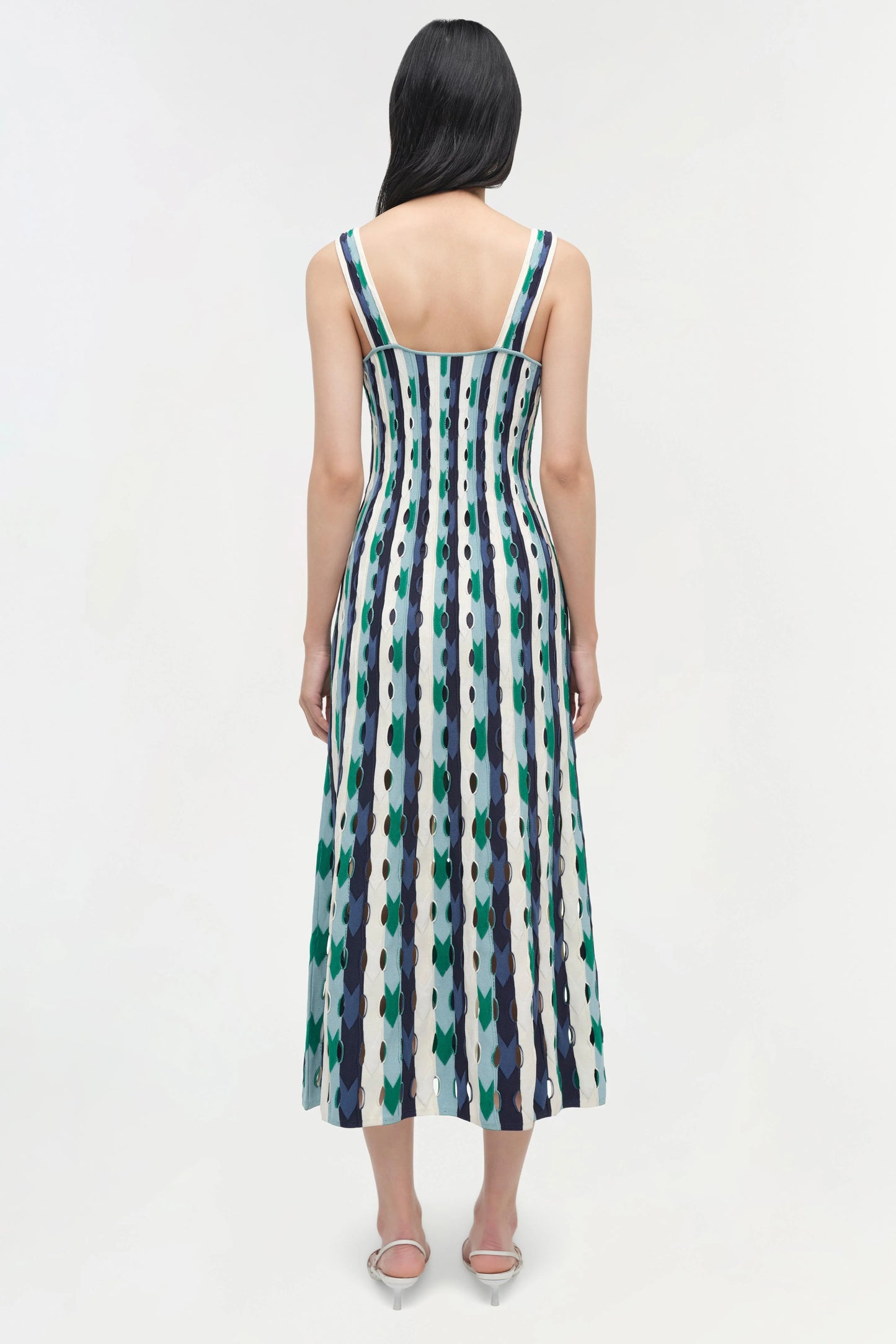 Christina Knit Midi Dress Kelly Green Multi - Simkhai