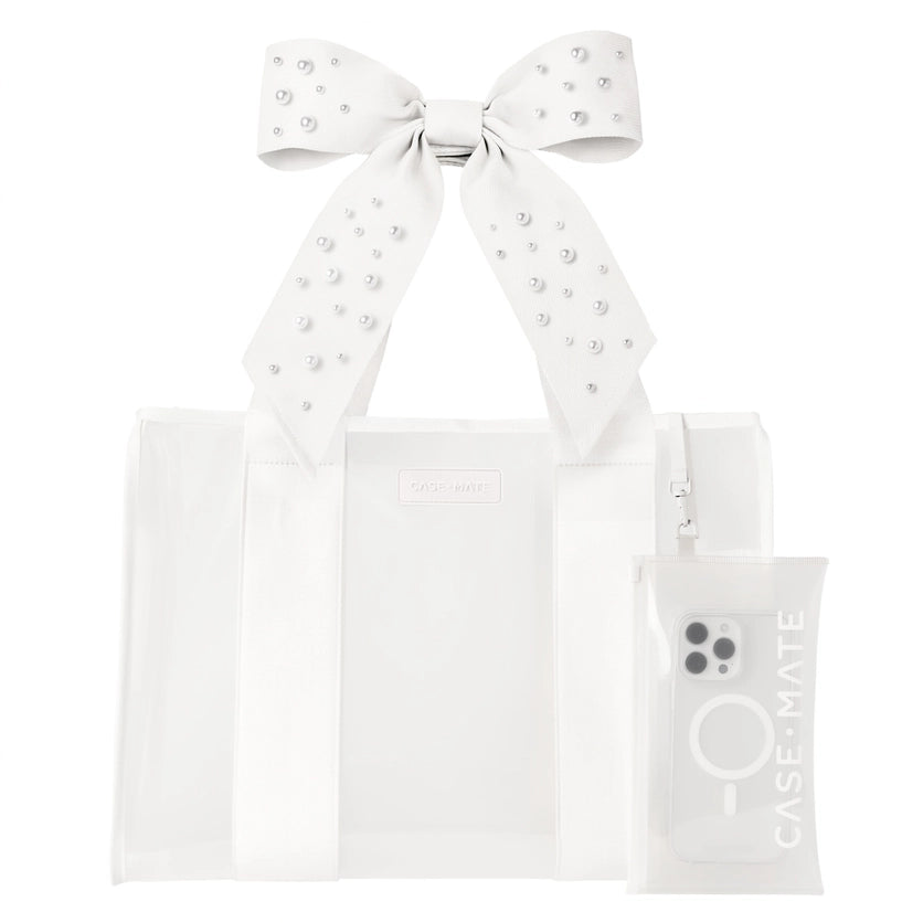 Bow Jelly Tote Ivory Pearl - Case-Mate