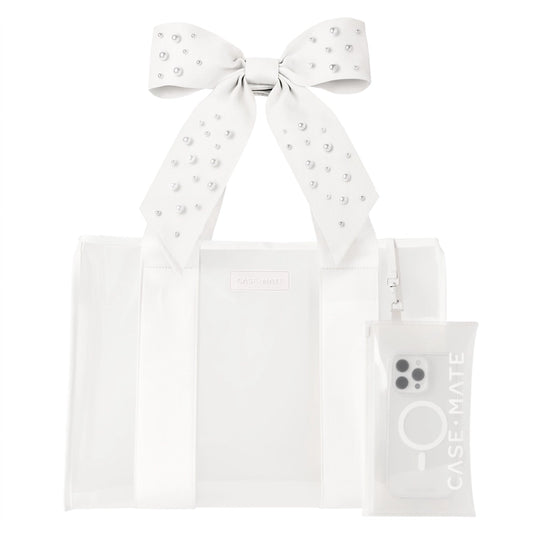 Bow Jelly Tote Ivory Pearl - Case-Mate