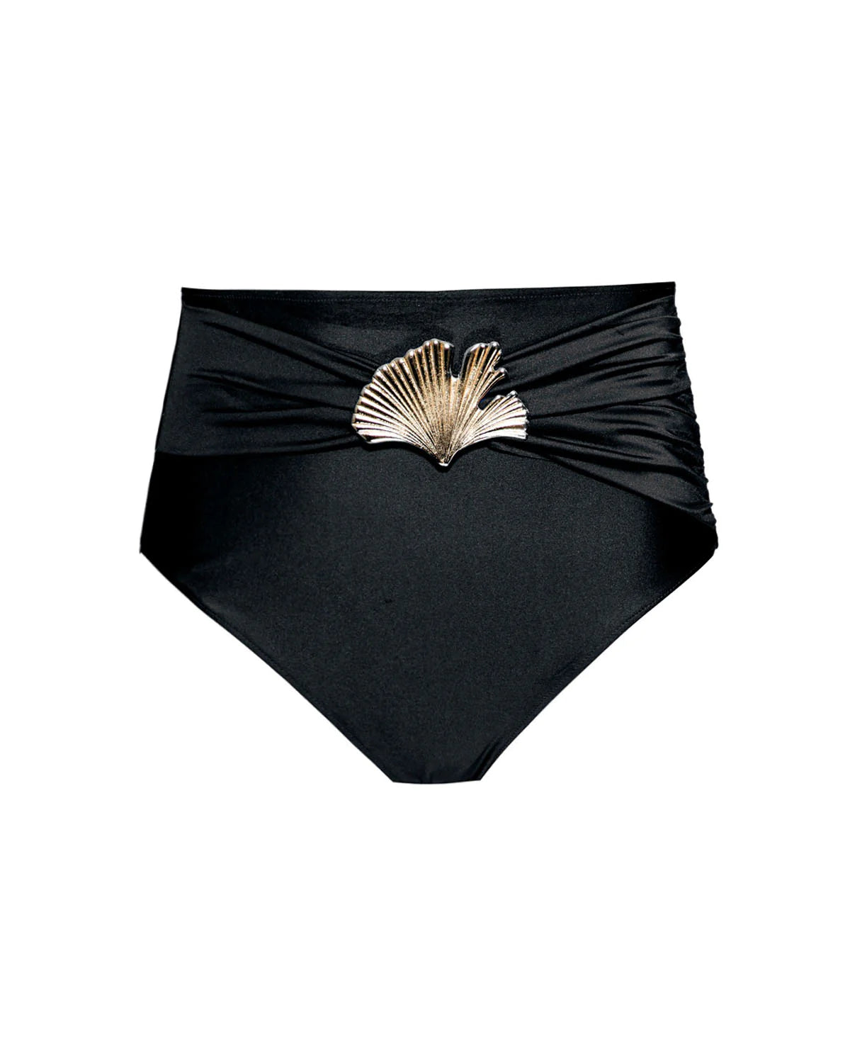 PatBO - Ocean Leaf Bikini Bottom Black