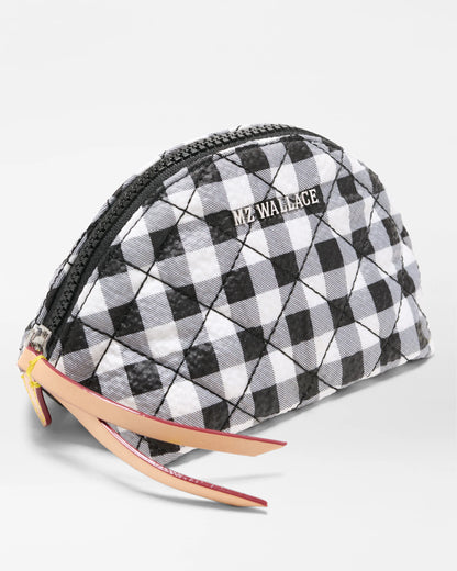 Momo Pouch Black/White Gingham - MZ Wallace