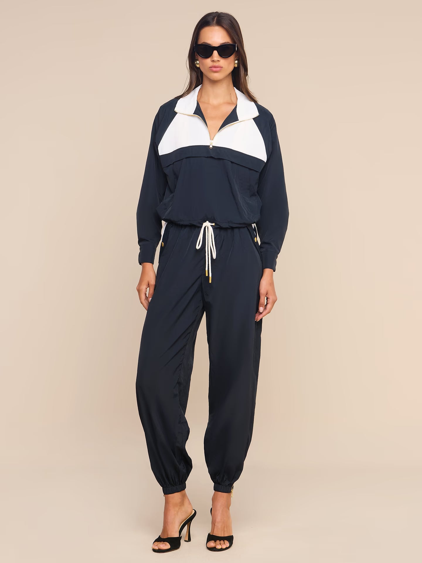 Mariko Jogger Black/White - L'AGENCE
