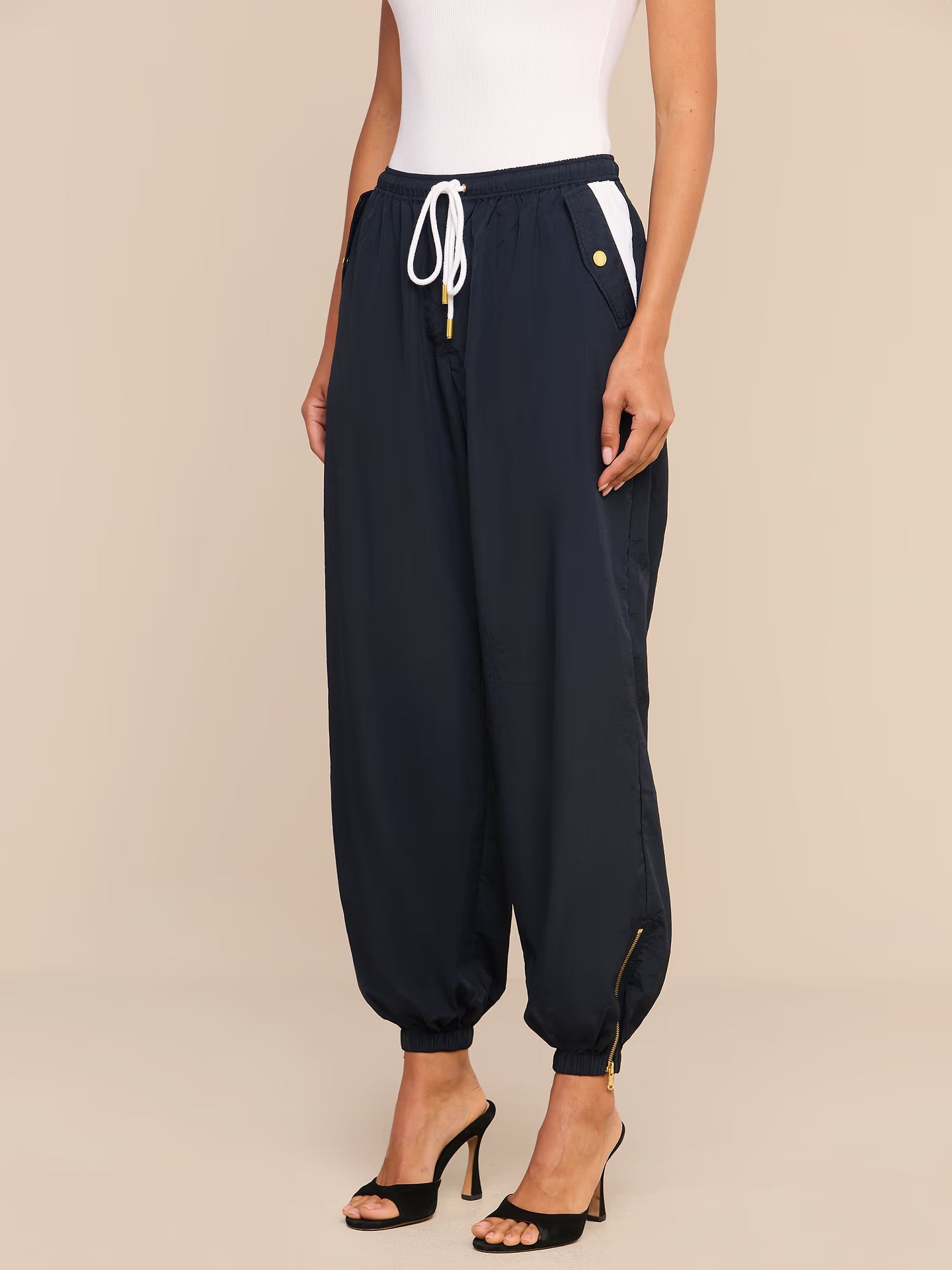 Mariko Jogger Black/White - L'AGENCE