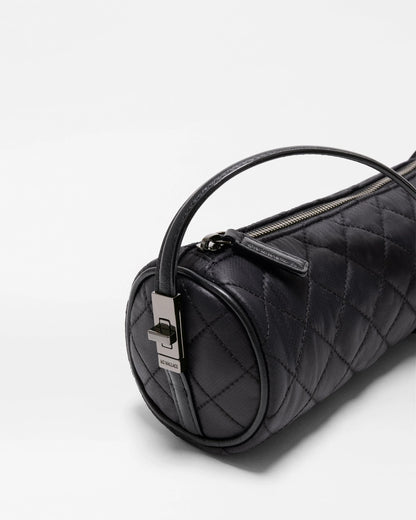 Astor Cylinder Satchel Black - MZ Wallace