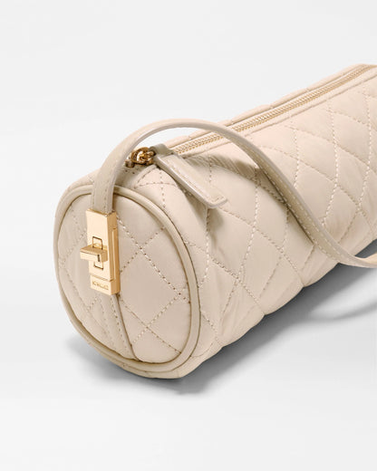 Astor Cylinder Satchel Sand - MZ Wallace