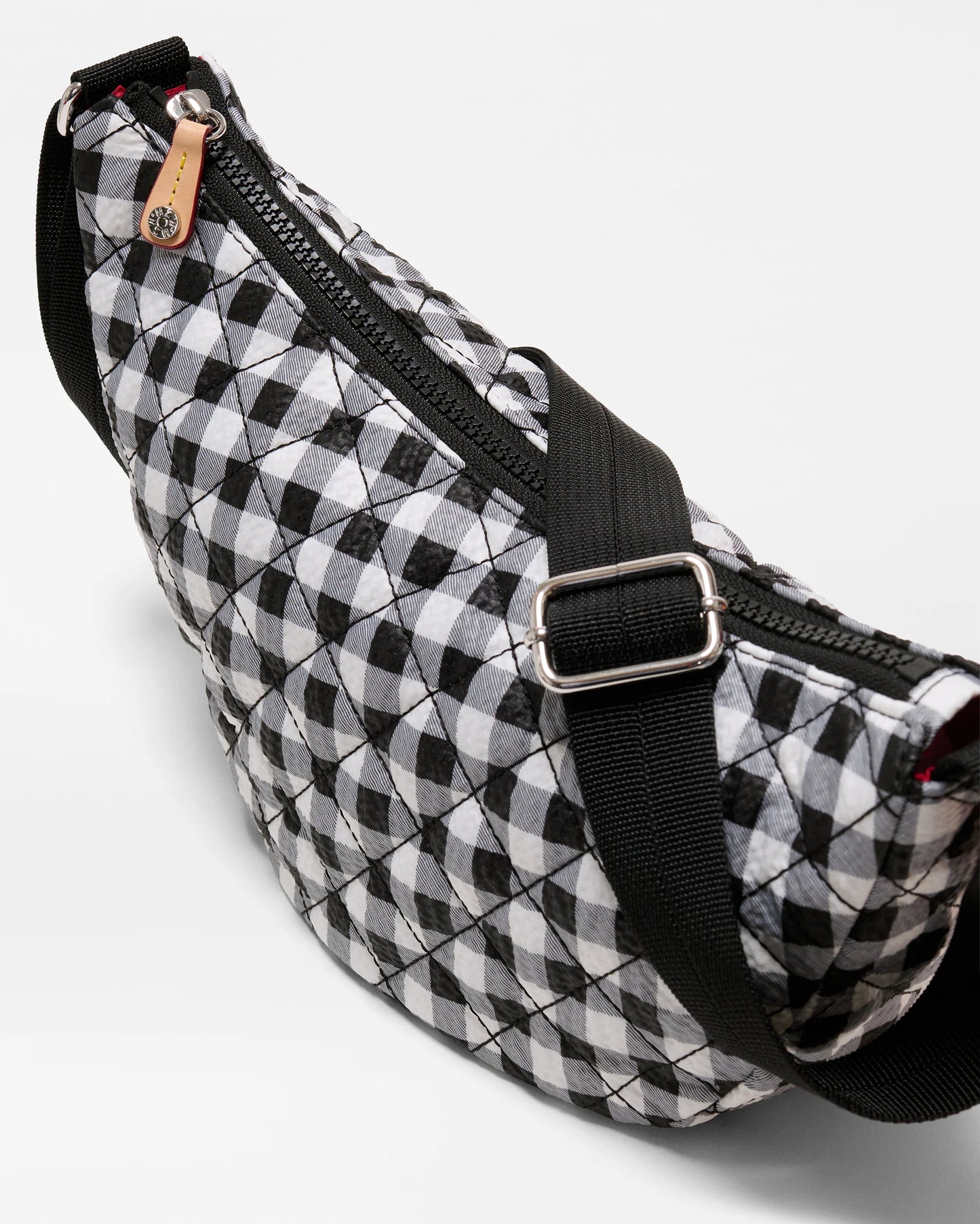 Small Metro Smile Bag Black/White Gingham - MZ Wallace