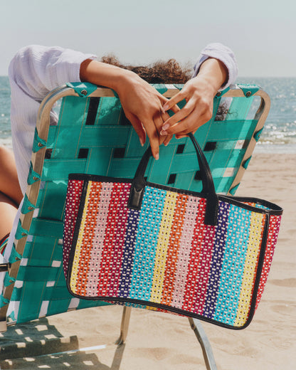 Georgica Open Tote Feria Stripe - MZ Wallace