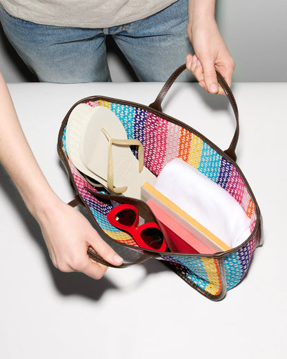 Georgica Open Tote Feria Stripe - MZ Wallace