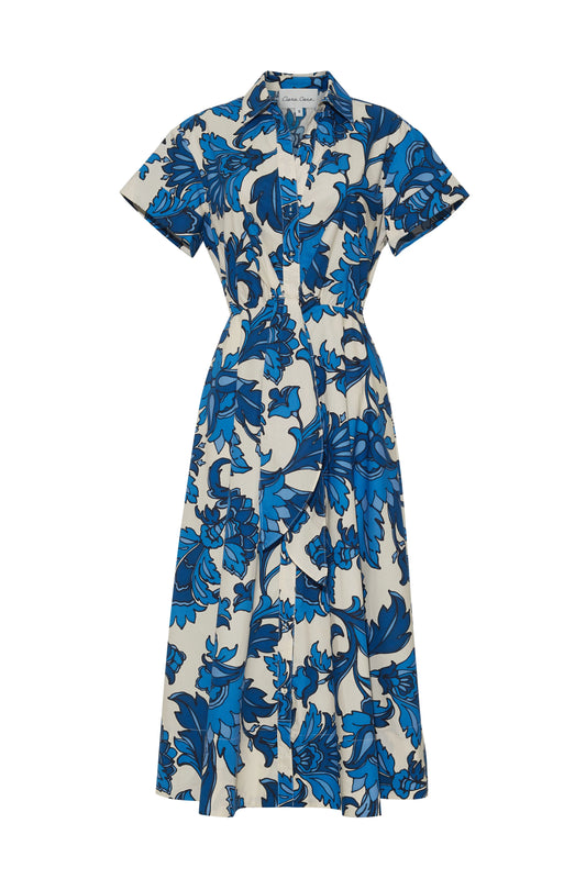 Asbury Midi Dress Luna Blue - Cara Cara