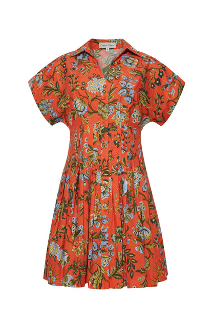 Nash Mini Dress Clover Orange - Cara Cara